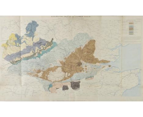 Water supply. Royal Commission on Water Supply. Plans & Diagrams, circa 1870, title printed in gilt on upper board, eight lit