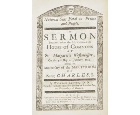 Charles I. National Sins Fatal to Prince and People. A Sermon Preached before the Honourable House of Commons at St. Margaret