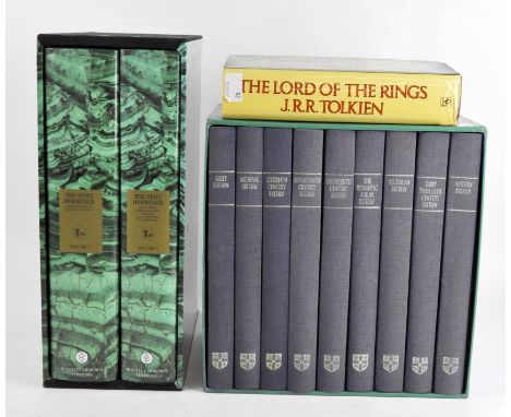 The Lord of the Rings, by J R R Tolkein, hardback, together with two folios, one being 'The State Hermitage'