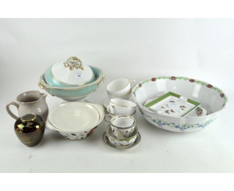 A selection of assorted ceramics, to include a Carlton ware vase, Hammersley part tea set, Dresden sugar bowl and more