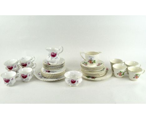 Two ceramic tea sets, one being by 'Richmond' and another, including tea cups, saucers, cream jugs and more