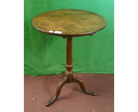 Antique tilt top tripod table - Diameter approx 48cm