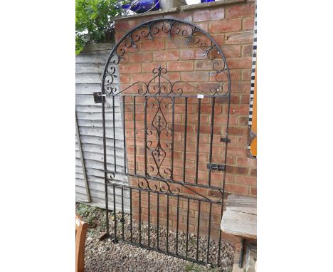 Large wrought iron gate -&nbsp;H: 197cm W: 110cm approx