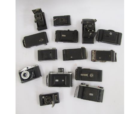 Kodak vest pocket Brownie folding camera, Kodak vest pocket model B, Zeiss Ikon Cocarette, Voigtlander Bessa 66 camera and ot