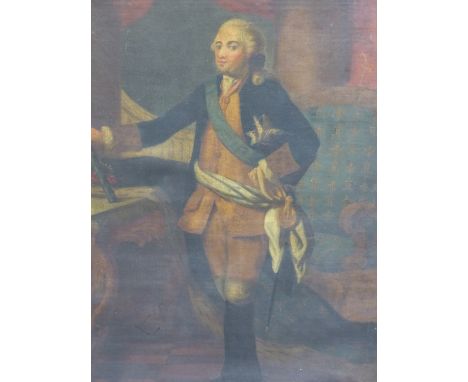 OLD MASTER SCHOOL. PORTRAIT OF A ROYAL GENTLEMAN, OIL ON CANVAS. 120 x 100cms