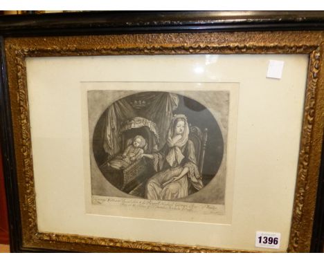 AFTER G. KNELLER. LOUIS DUCHESS OF PORTSMOUTH AND LADY ELIZABETH CROMWELL, TOGETHER WITH TWO OTHER EARLY PORTRAIT PRINTS, SOM