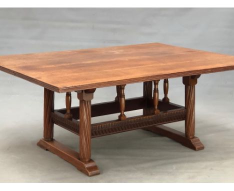 PHILLIP WEBB (1831-1915) FOR WILLIAM MORRIS AND Co. MAHOGANY CENTRE TABLE POSSIBLY EXECUTED BY GEORGE WASHINGTON JACK. THE RE