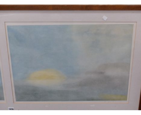 D. WILKINSON  (1937-   ) ARR. THE HEBRIDES, PENCIL SIGNED, COLOUR PRINT. TWO IMAGES EACH 46 x 63cms FRAMED AS ONE, TOGETHER W