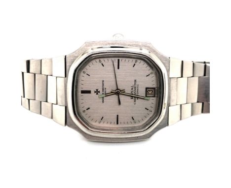 VACHERON &amp; CONSTANTIN ROYAL CHRONOMETER AUTOMATIC WRISTWATCH- A RARE EARLY EXAMPLE OF THIS ELEGANT STAINLESS STEEL CASED 