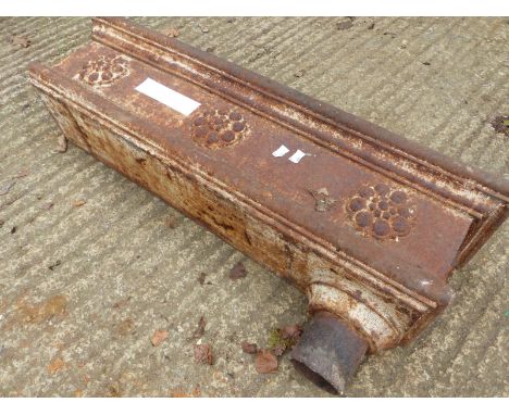 A LARGE CAST IRON RAIN HOPPER
