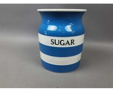COLLECTION OF CERAMICS including a T G Green sugar jar and fish platessugar jar: 20cm high
