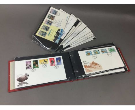 COLLECTION OF POSTAL EPHEMERA including First Day Covers, share certificate and cigarette cards