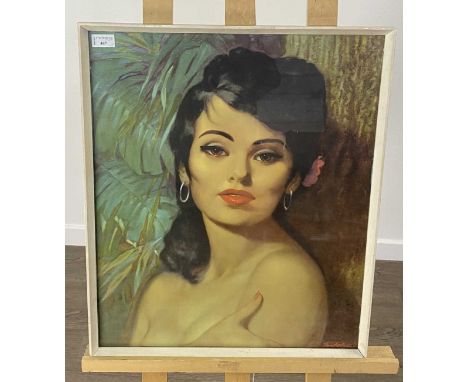 NINA VANDERSYDE, 1960s PRINT in the manner of Tretchikoff, framed and under glass63cm x 53cmNo obvious damage