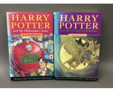 COLLECTION OF HARRY POTTERY BOOKS including Prisoner of Azkaban paperback first edition first printing, along with five furth