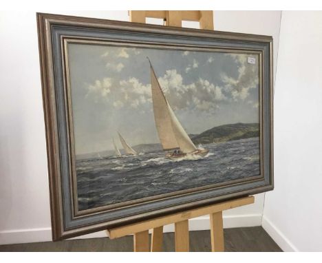 MONTAGUE DAWSON  RACING WINGS print, framed and under glass, along with four other prints50cm x 75cm image size, 65cm x 92cm 