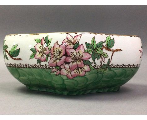 COLLECTION OF MALING CERAMICS including a bowl, ginger jar, plates and mug