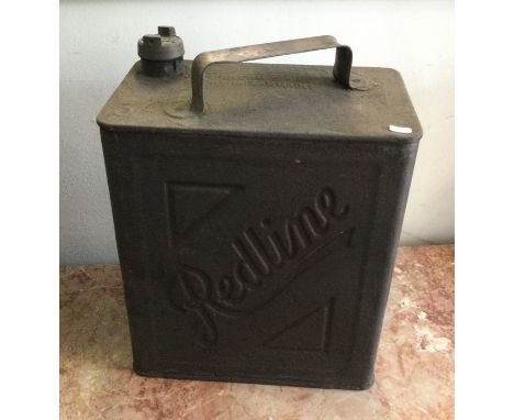 GARAGEANA: An old 'Redline' fuel can. Est. £40 - £60.