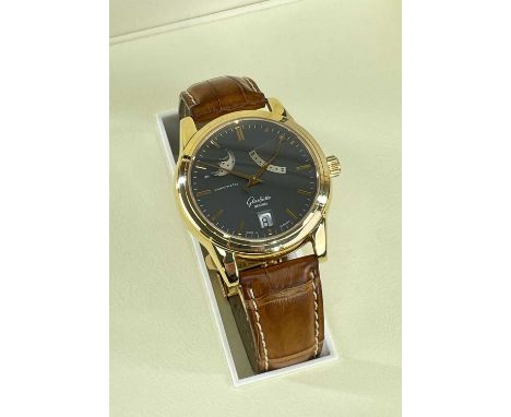 FINE GLASHUTTE ORIGINAL 18K GOLD AUTOMATIC WRISTWATCH, Senator 'Power Reserve Display', no.13, c.2004, cal. 39-44J automatic 