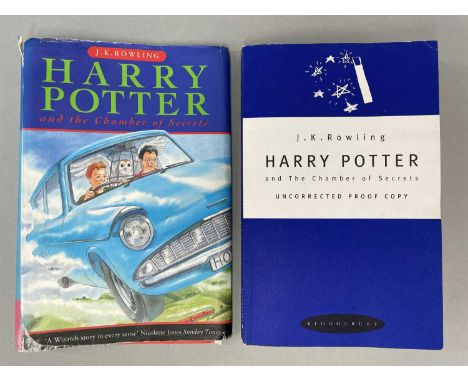 ROWLING (J K) Harry Potter...Chamber of Secrets, uncorrected proof copy, original blue &amp; white printed wrappers, with the