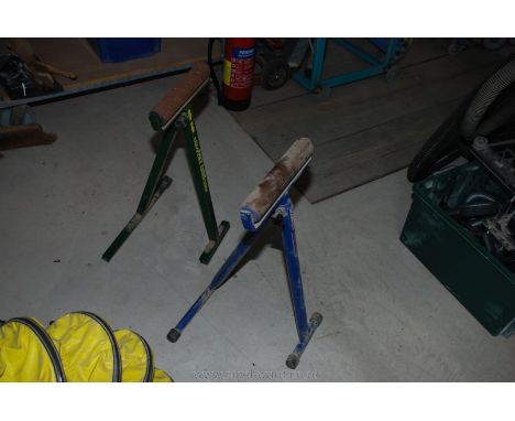 Two sheet material Roller Supports.