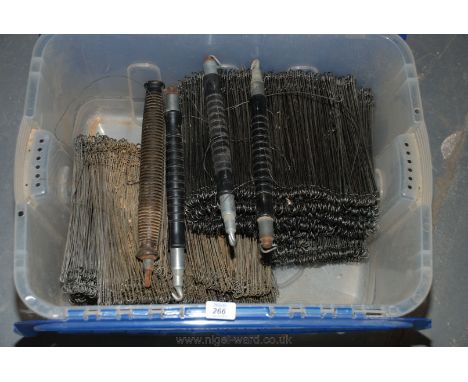 A quantity of wire ties and Tie Twisters.