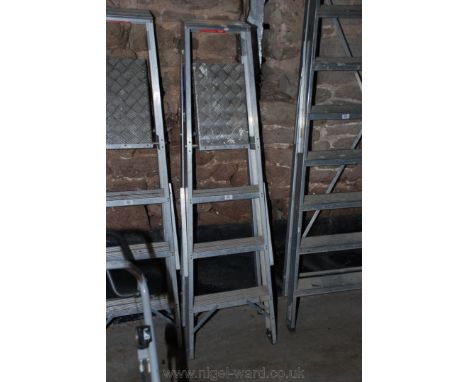 A four tread Aluminium Step Ladder.