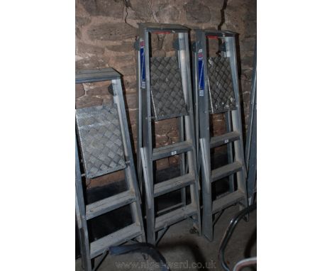 A four tread Aluminium Step Ladder.