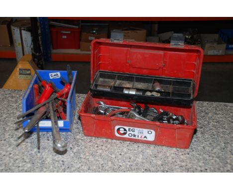 A toolbox and a Lin-bin of tools.
