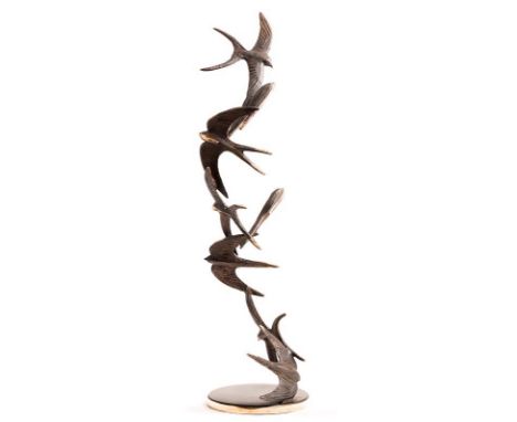Colm J. Brennan (b.1943) Swifts in Flightunique bronzesigned 99 x 35 x 28cm (39 x 13.8 x 11in)Acquired directly from the arti