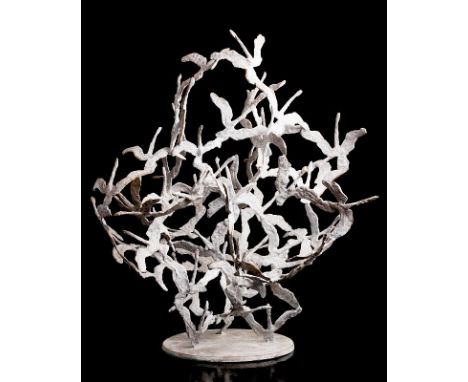 John Behan RHA (b.1938) Wild Swans at Coole (2018)bronze - number 4 from an edition of 9signed, numbered 4/9 and dated 2018 8