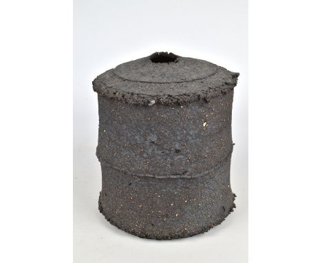 TANYA GOMEZ (born 1974); a stoneware vessel with heavily textured surface, impressed TG mark, height 19cm. (D)Provenance: Pur