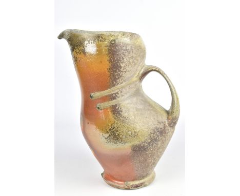 TARA WILSON; a wood fired stoneware pitcher, incised signature, height 28.5cm.Provenance: Purchased from Schaller Gallery, St
