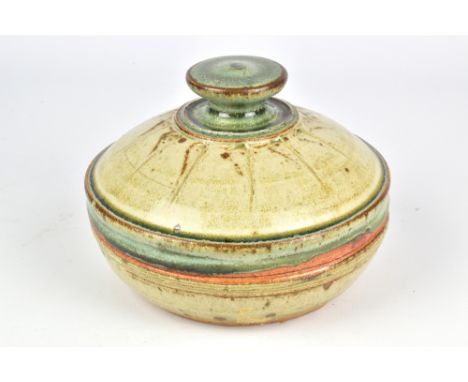 RICHARD BATTERHAM (born 1936); a stoneware box and cover, diameter 15cm. (D)Provenance: Purchased from Contemporary Applied A