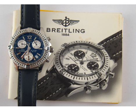 A gent's Breitling Colt Chrono Ocean chronometer  wristwatch, case approx 40mm wide, with international warranty, instruction