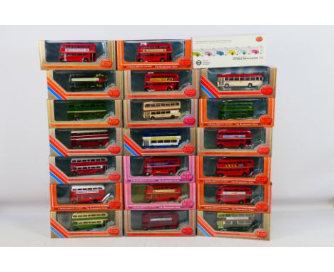 EFE - 20 x boxed models, mostly buses in 1:76 scale including #99704 Victoria Coach Station Anniversary series Bristol, #2551