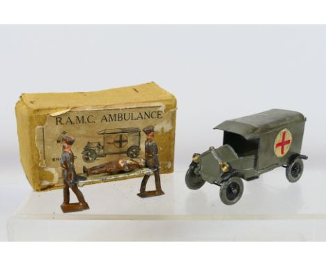 John Hill & Co. - A vintage R.A.M.C Ambulance set containing vehicle and figures. Item appears to be in a fair-good condition