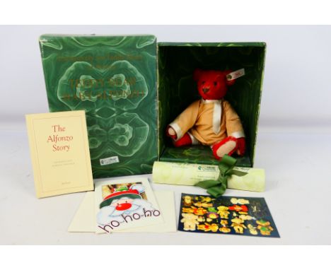 Steiff - A boxed Steiff Centenary Baby Alfonzo Bear. Items is 24cm and comes with its book and certificate; limited edition #