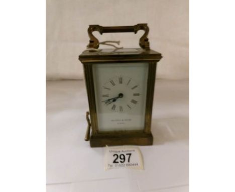 A Mappin and Webb, London carriage clock