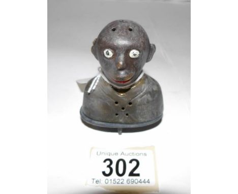 A cold painted bronze monkey scent burner