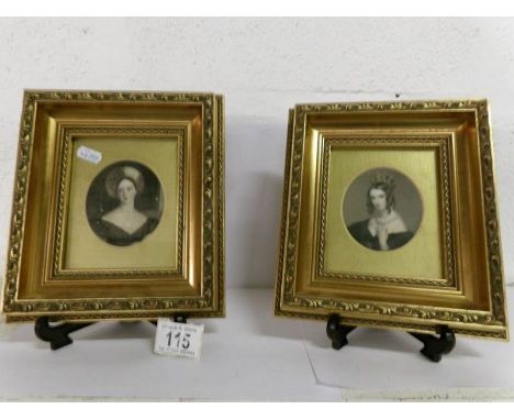 2 framed and glazed coloured engravings being 'Eleanor' by J Cochran and 'Lady Chesterfield' by E Landseer R. A, / H Robinson