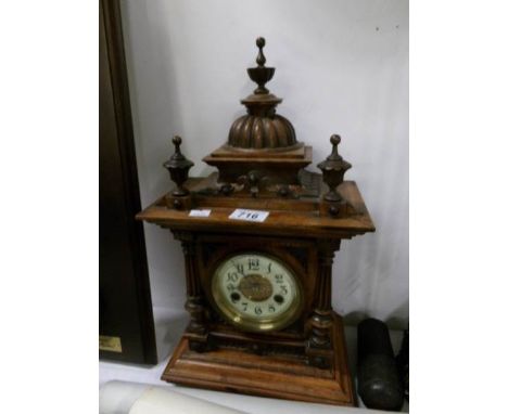 A German H.A.C 14 day bracket clock with key and pendulum
 
Case in good clean condition
Both springs ok
Part of original lab