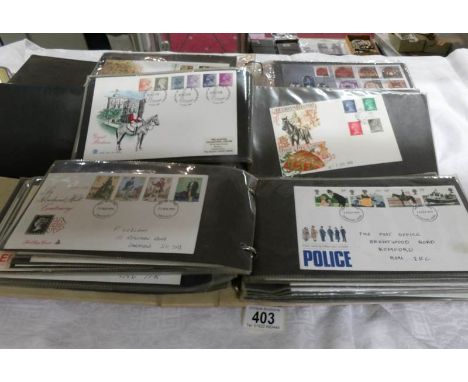 3 folders of first day covers, 1950/60/70/80's, Gb, Jersey and Guernsey