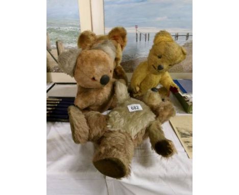 4 vintage teddy bears including Deans and Chad Valley