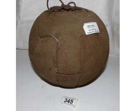 A vintage football
 
Approximate circumference is 69.25cm