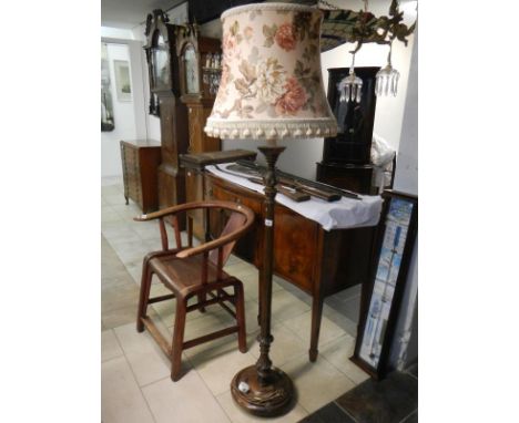 A good quality standard lamp with shade