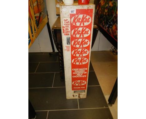 A vintage Kit Kat vending machine