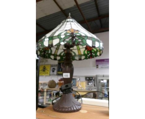 A Tiffany style table lamp