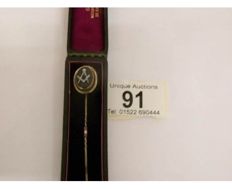 A 1930's Masonic stick pin