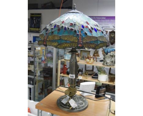 A Tiffany style table lamp