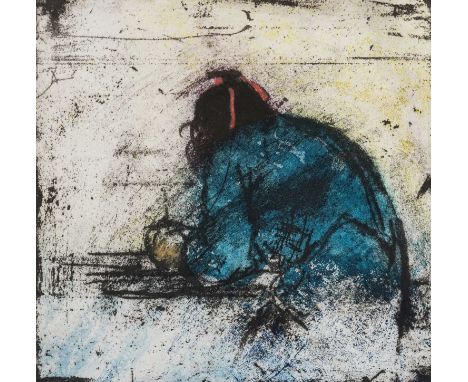 ‡ PETE KOSOWICZ limited edition (27/50) print - entitled verso 'Evening Class Study' on Attic Gallery label, signed, 33 x 33c